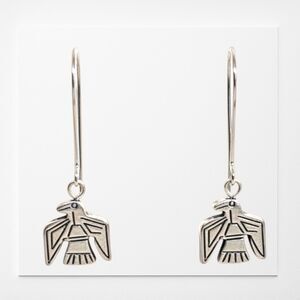 Indio Jewelry Tibetan Silver Thunderbird Earrings #316